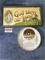 God Bless Our Home Religious Lords Prayer Plate