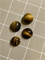 Oval-Shaped 'Tiger Eye' Cabochons - Lot #6