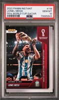 Panini Lionel Messi PSA10 2022 World Cup in Qatar