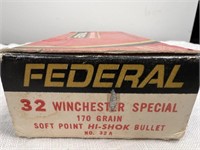8 rds Federal 32 Win Special 170 gr
