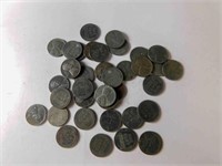 35+ 1943 steel pennies