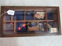 Carbon Steel Display Case w Contents