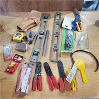Levels , Wire Strippers, Tape Measures