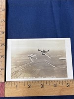 WW2 military postcard planes flying in formation