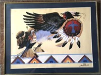 Spirit Eagle & Buffalo Print by Iron Cloud