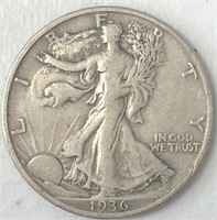 1936-S Liberty Walking Half Dollar