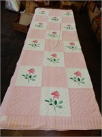 Pink and White Quilt