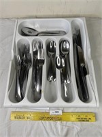 Silverware Lot with Tray