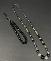 Silver And Glass Bead Necklaces