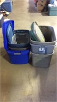 Lot of totes with lids