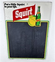 1977 Squirt Metal Menu Board