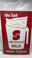 3 x 2 ft Metal Silverwood Milk Dairy Foods Sign