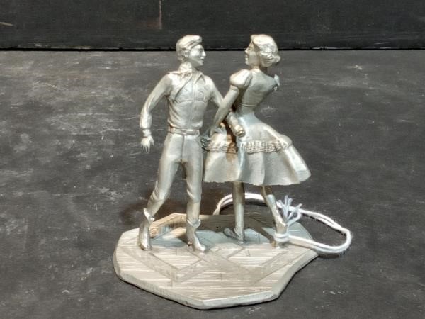 Pewter miniature Square Dancers