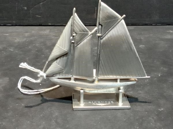 Pewter miniature Bluenose sail boat