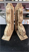 Two Wood Corbels