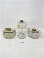 3 Oil Lamps