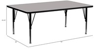 Grey Activity Table - Height Adjustable