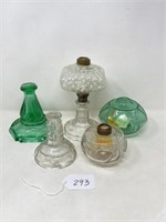 Flat of Oil Lamps (Damaged)