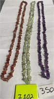 351 - LOT OF 3 NECKLACES (I102)