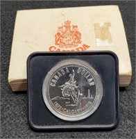 1975/1875 Canada Proof Silver Dollar