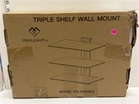 Triple shelf wall mount