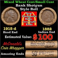 Small Cent Mixed Roll Orig Brandt McDonalds Wrappe