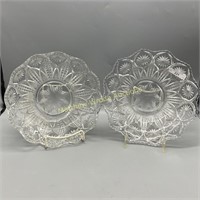 2 9" Crystal Country Kitcher bowls. round and