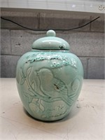 Porcelain and Pottery Green Bird
