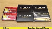 Hornady, S&B, & Nosler. 6.5x55, 22-250 REM, & 222