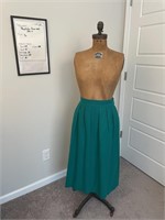 Vtg Miss Pendleton Green wool skirt