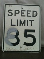 Speed Sign, Approx. 24"×30"