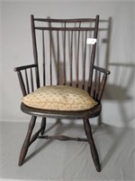 Antique Windsor Commode Chair in Sheraton Style