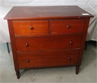 Early Walnut 4 Drawer Chest