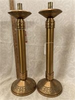 Tall Brass Candle Holders