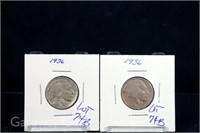 (10) Buffalo Nickels -