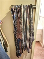 Men's Ties and Wall Mount Tie Organizer See Desc