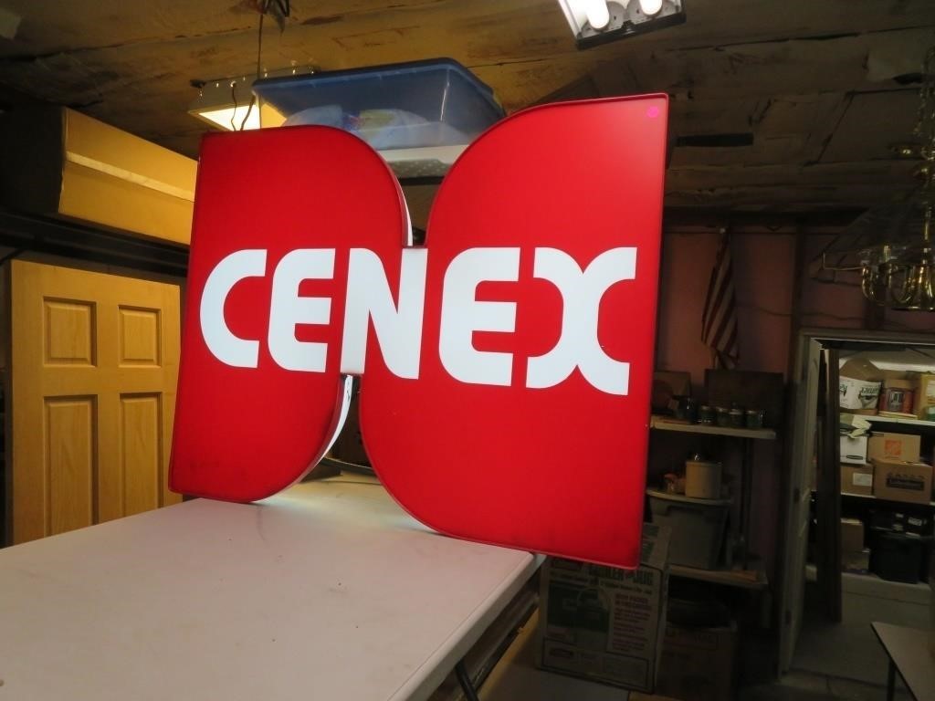 NO SHIPPING-Lighted Cenex Sign (working)