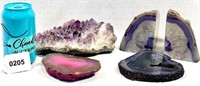 Crystal Rock Mineral Lot Purples Pink