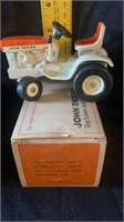 John Deere lawn tractor in box
