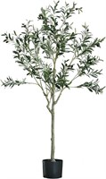 New Artificial Olive Tree, 5ft Tall Fake Plant wit