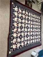 Handmade hand quilted quilt. In very good