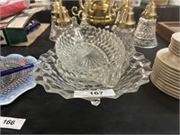 Three Pieces Fostoria Glass