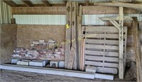 Fence Post Sections, Pallets, Bricks Etc. Take
