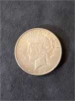 Peace 1922 D 90% Silver Dollar