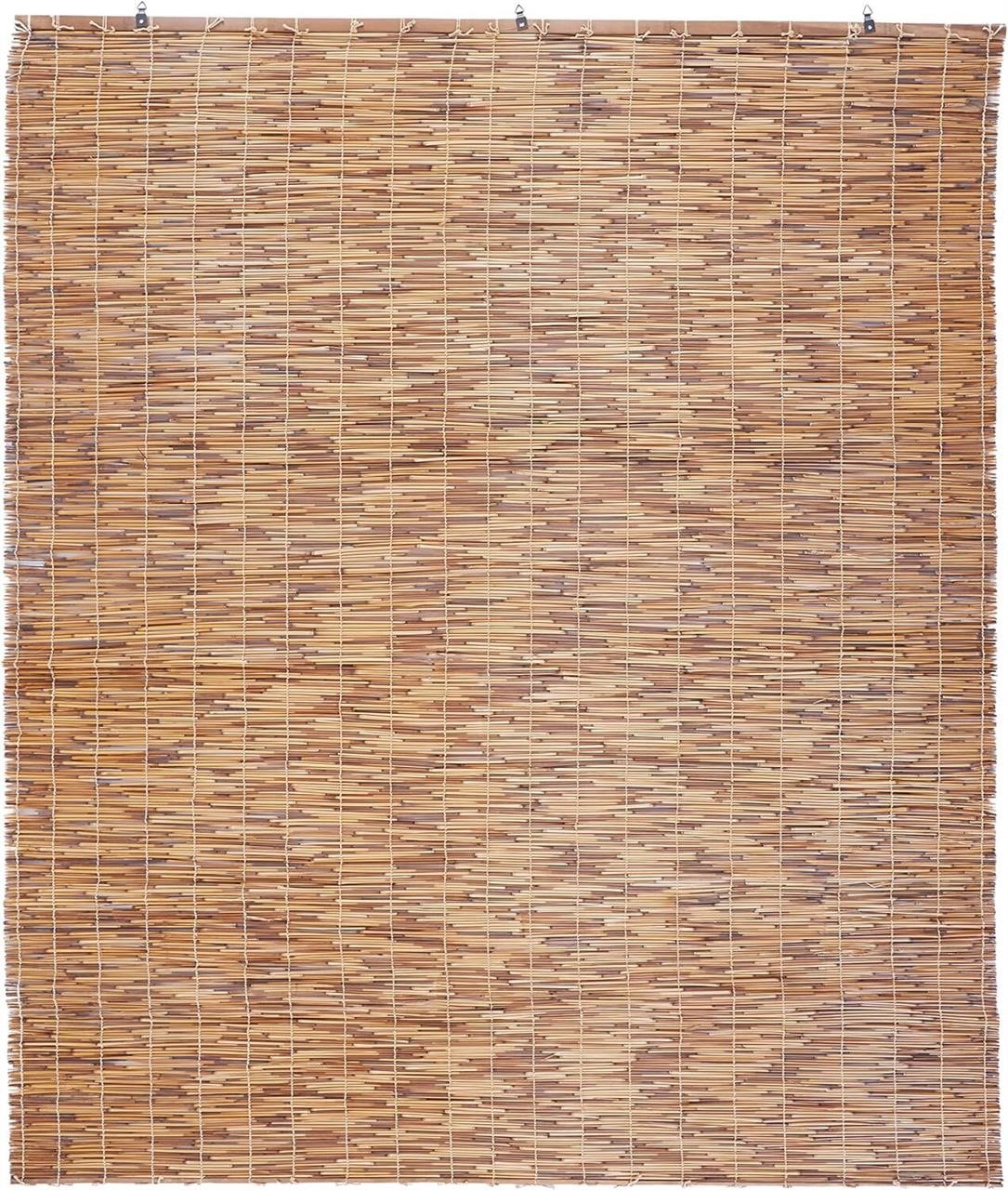 60x72 Cord-Free Bamboo Roll-Up Blinds