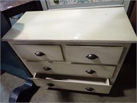 WHITE PAINTED 2-OVER-2 DRESSER 36x31