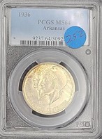 1936 Fifty Cent Coin - Arkansas