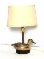 Brass Duck Accent Lamp`14"