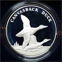 2003 Canvasback Duck 90% Silver US Proof Medal