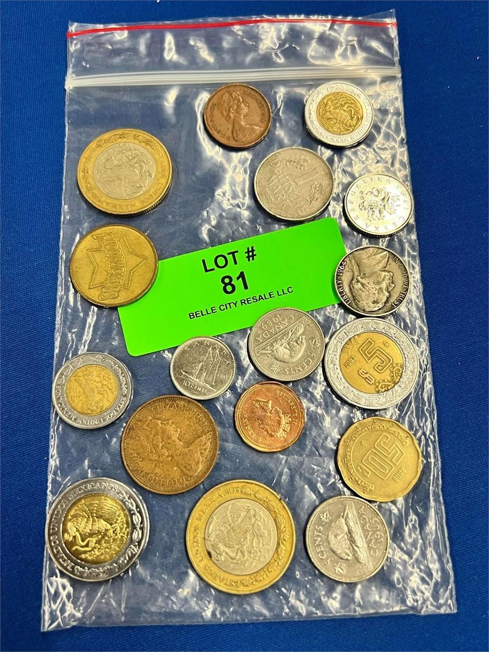 Foreign Coin Lot Mexico, more